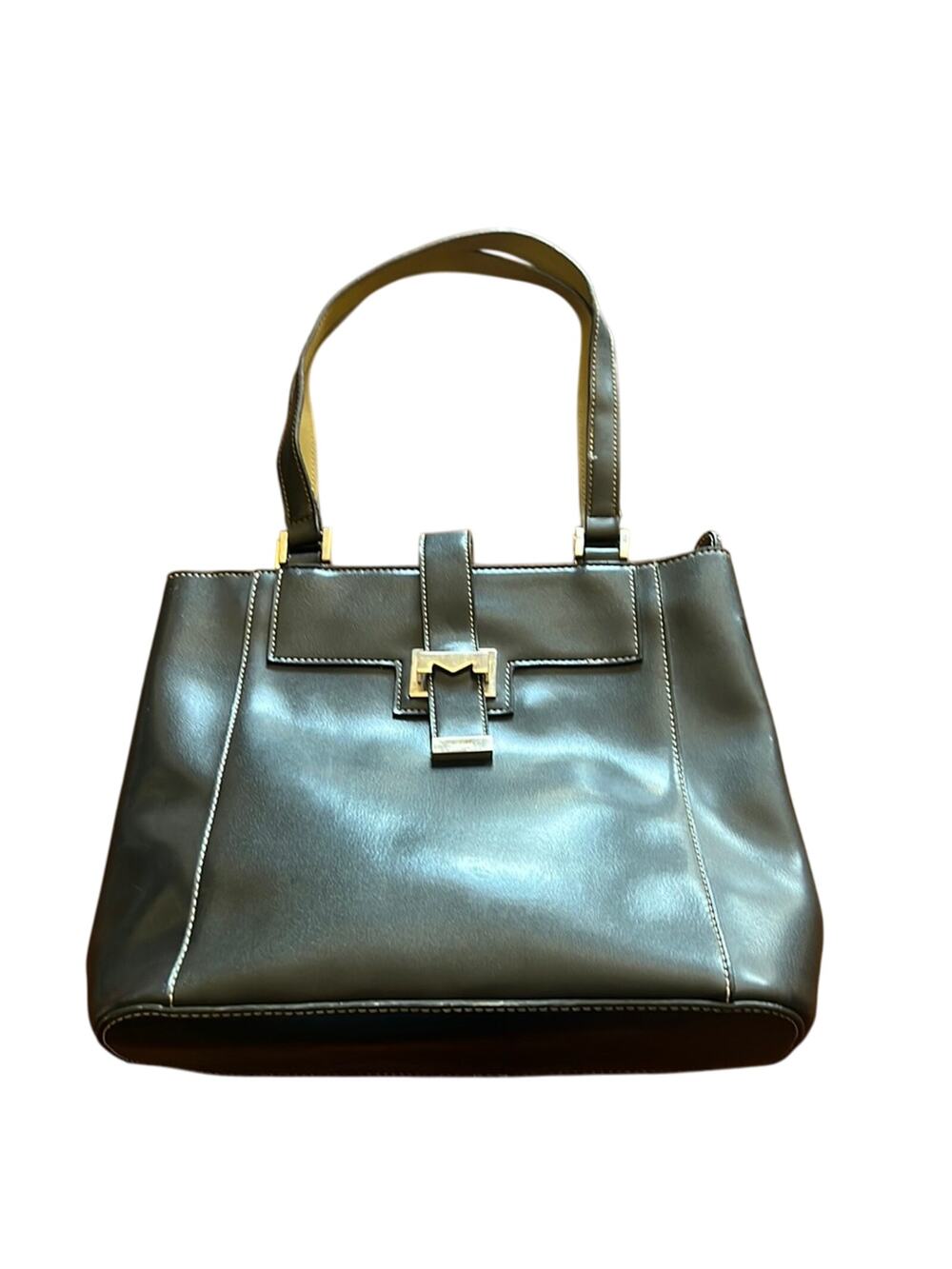 Mondani New York Black Faux Leather Shoulder Bag Purse